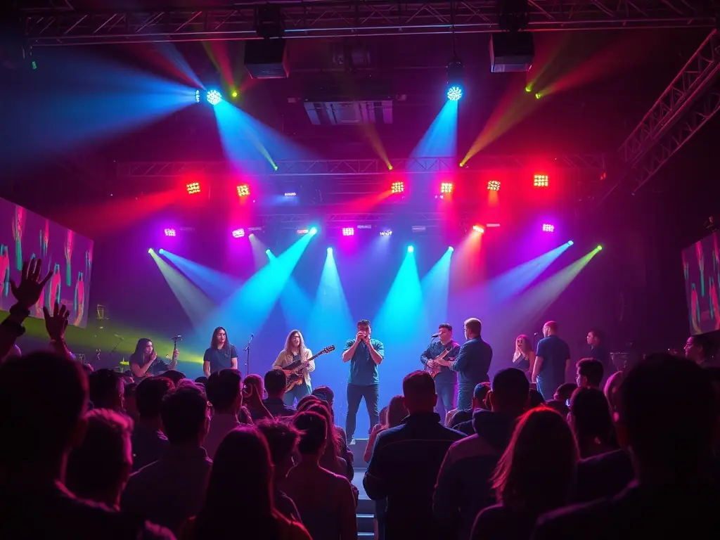 A dynamic image of a live cultural performance featuring local artists, highlighting the energy and artistic talent supported by AMC ASSOC MIREMONT CULTURE through its events and programs.